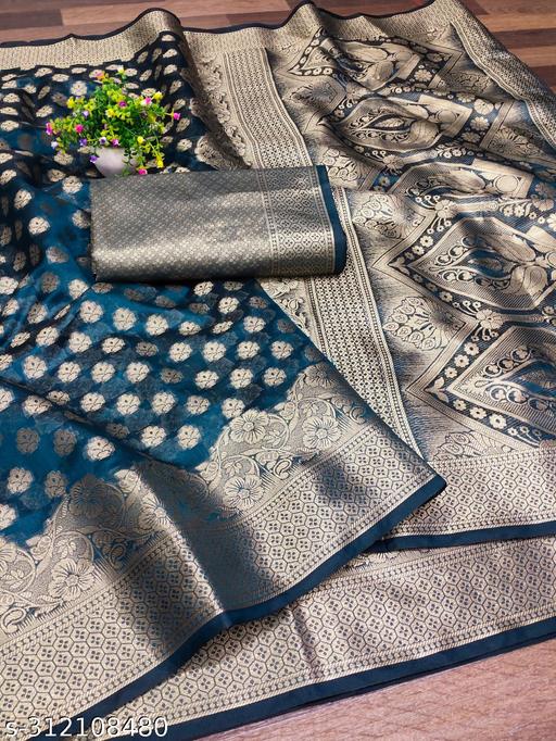 New Fancy Aashopalav Design Banarasi Jacqoard Silk Saree