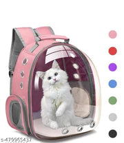 Astronaut Transparent Pet Carrier Backpack - for Travel, Hiking, Designed with Breathable Space, Ventilated, Airline-Approved, Sturdy Pad for Puppies & Cats (31.8L x 25.4W x 41.9H Centimeters)