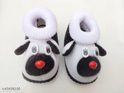 Tarun Child Care Baby Booties Baby Shoes for Any Occasions, Festive-0 to 10 Months Unisex-White Black