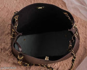 Golden Chain Handle Bag for Women | Stylish Women Bag  | Trending Women Shoulder Bag