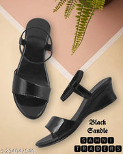 Sahni Traders Women Black Sandal