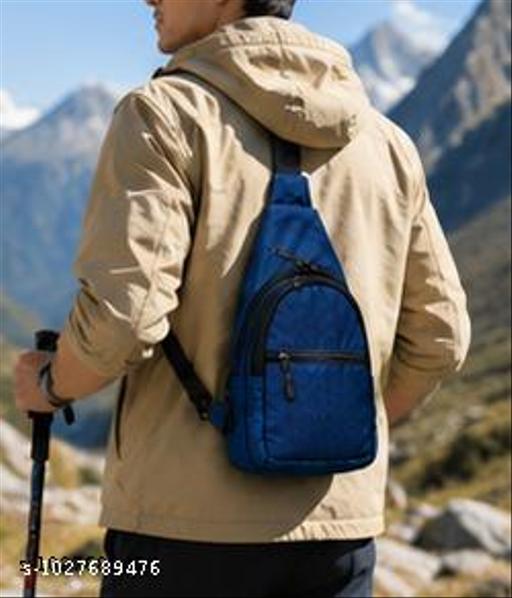 Premium Blue Crossbody Sling Bag for Men & Women