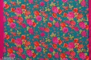 Women's Desinger Georgette Floral Printed Saree with Blouse Piece