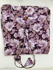 Floral Printed Lavendar Anarkali Kurti