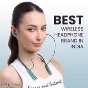 FAST CHARGING Bluetooth Neckband Romeo N61 | 3 Days Battery Backup | Pure Bass HD Sound | Call Vibration Alert | Wireless Earbuds | Sports Neckband Headphones@ME058
