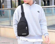 Unisex Adult Sling Bag Crossbody Shoulder Messenger Waterproof Short Trip Chest Bag (Black)  Fashion
