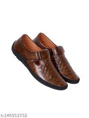 MRJ1684 Men's Brown Synthetic Leater Outdoor Casual Sandal