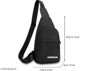 Cross Body Bag for Men, Stylish Shoulder Bag Chest Bags for travel CHEST BAG (BLACK