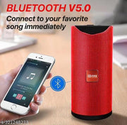 Bluetooth Speaker TG-113 Ultra 3D Dynamic Thunder Sound With High Bass Wireless Portable Bluetooth Speaker (Color Red)