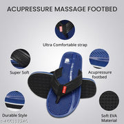 Ortho + Rest Doctor Orthopedic Slippers for Men | Anti-Skid Flip Flops with Acupressure Massage Footbed | Extra Soft and Comfortable Doctor-Recommended Chappal for Pain Relief
