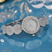M3 trader silver Women's Steel Belt Luxury Quartz Watch Ladies Wristwatch
