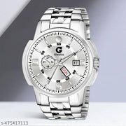 Day & Date Function Watch With Stainless Steel Chain Analog Watch - For Men & Boy