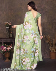Yashika Women Tussar Silk Printed Saree With Blouse Material |saree for Women | saree collection 2025 | New Sari | Latest Saree