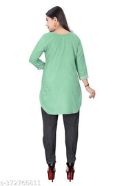 stylelist short kurti with embroidered work