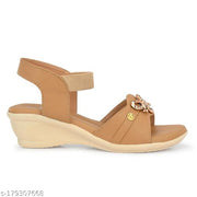 Attractive Beige Heel Sandals for Women | Ladies Heels & Sandals | Casual Sandals for Girls & Ladies