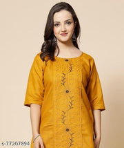 VIVIDH EMBROIDED GEOMETRICAL KURTIS