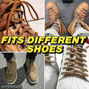 Shoe Lace Round Brown Khaki 120cm 2pair for Flat sneakers canvas boot sport hiking shoes