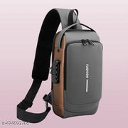 Waterproof Polyester Slim Unisex Crossbody Sling Bag Chest Backpack Men's Shoulder Bag, Leisure Travel Handbag, Hard Shell Anti-Theft Chest Bag(Multicolor)