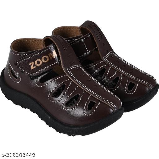 Crabster velcro Brown Color Shoe-Sandals For 3 month to 7 yearsBoys & Girls for party and casual wear.