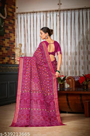 PURE Heavy MUL MUL Cotton printed saree