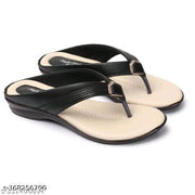 H Ladies Woman Sandals Syntethic Leather Lycra Leather Flat Sandals Aadab Fashionable Women Flip flop & Slippers