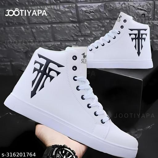 JOOTIYAPA ANKLE HEGHT SHOES FOR MEN (WHITE)