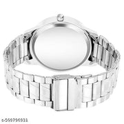 Letest Trendy Luxe Black  Dial Analog Roman Numeral Watch with Sleek Metallic Strap watch for Men's & Kids