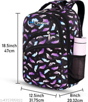 Stylish Printed Backpack - Perfect for School, College, and Travel Adventures for Girls