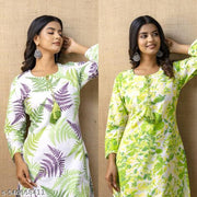 Combo Cotton Kurti For Women||Girls