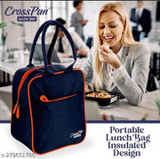 Office Lunch Bag / Tiffin Bag / Travel Bag  for Office, College, School and Travel, Colour Navy Blue