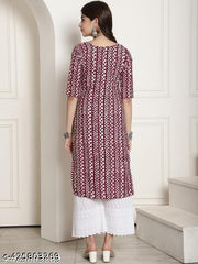 Polyster/Crepe fabric-Printed Kurti For Women