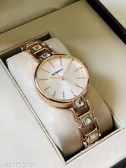 Watch for Women,Watch for Girl ,Waterproof Women Wrist Watches White Dial diamond Studded watch Formal,Casual,Festive,Partywear,Wedding,Western Party