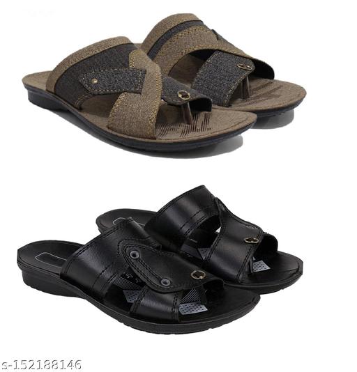 Combo Pack of 2 Slippers for Men