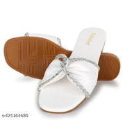White lace slipper