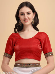 Luxurious Georgette Saree with Opulent Maharani Mirror Lace Border