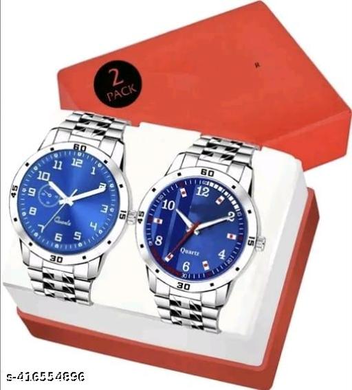 Boys Wrist Watch Combo | Analog Watch - For Men | Trendy Wrist Watch Combo | Fashionable Analog Watches | Stylish Watch Set (PACK oF-2)
