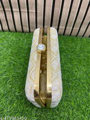 New Stylish Fancy Clutches purse very actractive clutches women's & Girls (White)