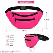 Waist / Sling bag for man /women ,pure pink  leather / Travel /water prof/Gift  for husband ,family .
