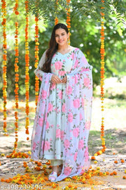 Fency anarkali gown for women (No BottomWear)