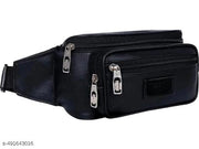 Meesho Top Trending Selling Waist Bag Artificial or PU leather Pouch Outdoor Casual Sports Pockets Cycling Hiking Camping Workout & Multipurpose use Pouch waist bags Ideal For Men and Women