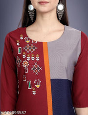 Beautiful American Crepe Printed Kurti For Beautiful  Women