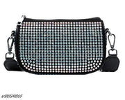 Fantastiqo Sparkling Rhinestone Crossbody Bag with Detachable Coin Purse - Trendy & Versatile!