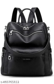 Jaisom Classic Vegan Leather Backpack For Women & Girls | Office Bag For Women | College Bag For Girls | Women Backpack