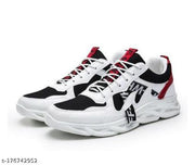 Unique Fabulous Men White Sports Shoes