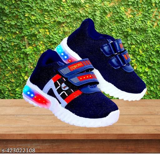 Prattle Foot Kids LED Light Up Shoes, Unisex Fashionable LED Sneakers , Shoes for Boys Girls, Casual Shoes for Kids, Outdoor/Sports/Running Shoes T-51Orange