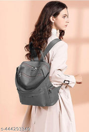 Bohobuzz Backpack Purse for Women Convertible Travel Vintage PU Leather Bag(Backpack,bag,backpack for women women bag fashion,stylish)