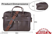 swastik voguish stylish lether mens brown messanger  bag