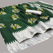 Art Silk Green Saree