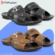 FitFusion Men's Stylish Slipper Combo Pack of 2 Slipper, Casual Flip Flop, Slip On for Men's,Thong Flip-Flops