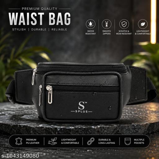 Waist Bag for Men Side Bag for Travel, Sports Waterproof & Adjustable Belt Pouch Fanny Waist Bag